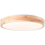 Brilliant Slimline Taklampa Metall Trä Plast Vit 22W 2400lm - 830 Varm Vit | 345mm