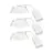 Flerpack 3x Nordlux Downlight Monolo Vit 4.8W 450lm 36D - 830 Varm Vit | 82mm - IP20 - 3-Stegs Dimbar